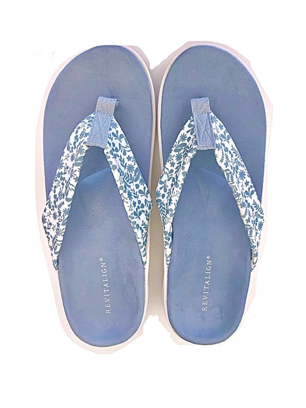 New REVITALIGN Euphoria Orthotic Memory Foam Thong Sandals
